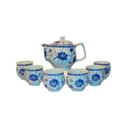 Best 7 Piece Blue Flower Tea Set Tableware Brands|Chinese Ingredients
