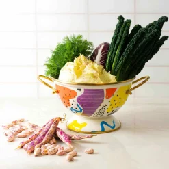 Abstract Enamel Colander, 22cm Kitchen Tools & Utensils