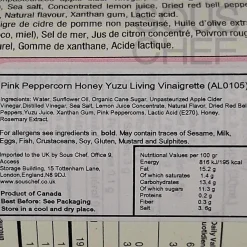 New Honey & Yuzu Living Vinaigrette, 300ml Ingredients Brands|Oil, Vinegar & Dressings