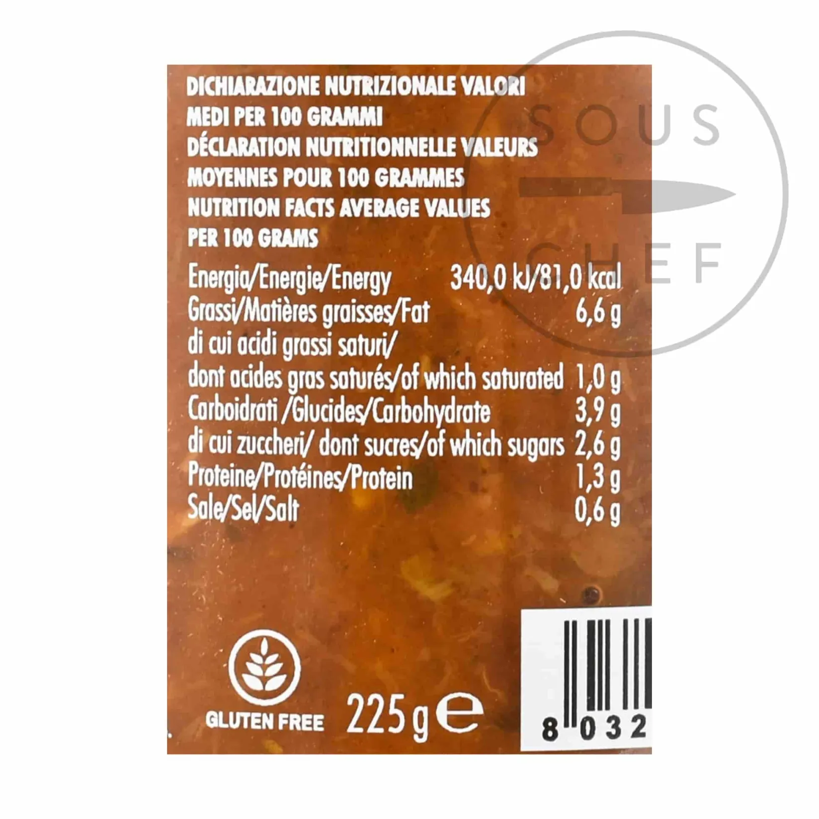 Porcini Mushroom Pasta Sauce, 225g Ingredients Brands|Italian Ingredients