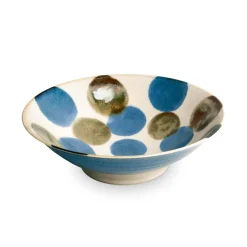 Amatsubu Shallow Bowl, Blue, 24.5cm dia Tableware Brands|Japanese Ingredients