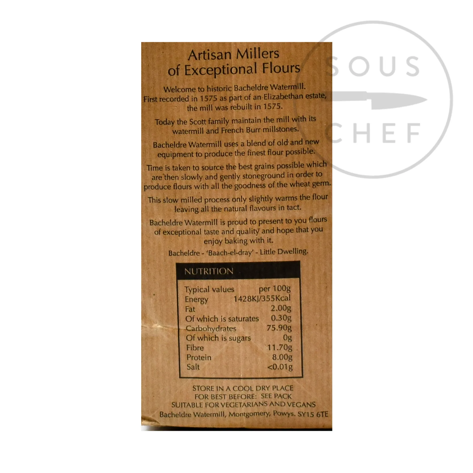 New Bacheldre Organic Stoneground Rye Flour, 1.5kg Ingredients Brands|Made In The Uk
