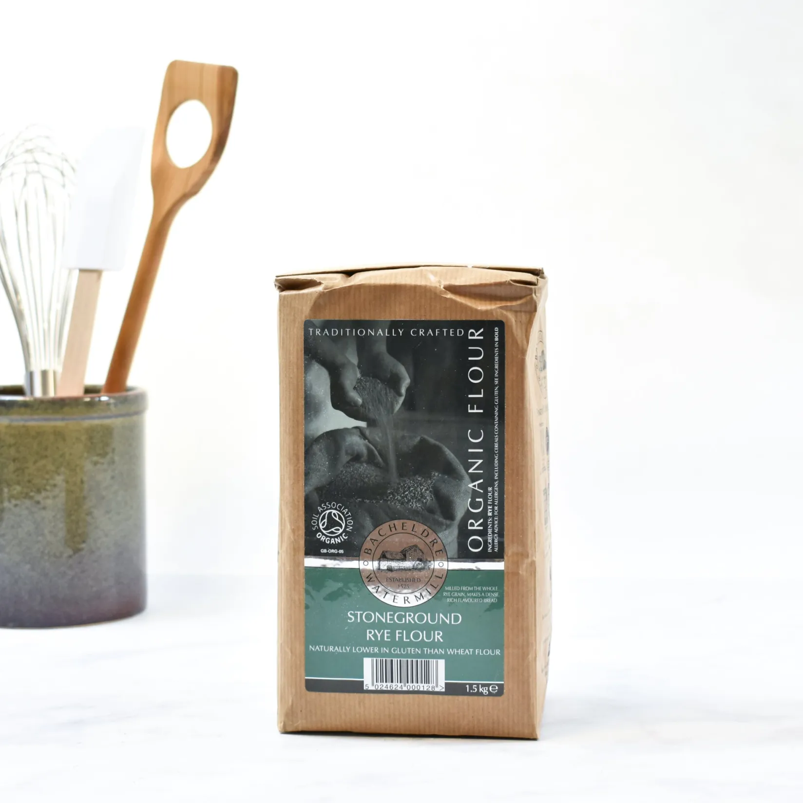 New Bacheldre Organic Stoneground Rye Flour, 1.5kg Ingredients Brands|Made In The Uk