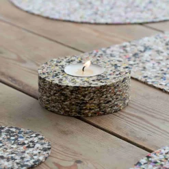 Hot Beach Clean Recycled Cork Tealight Holder, 9cm Tableware Brands