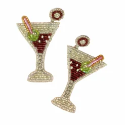 New Beaded Martini Earrings Tableware Brands