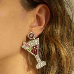 New Beaded Martini Earrings Tableware Brands