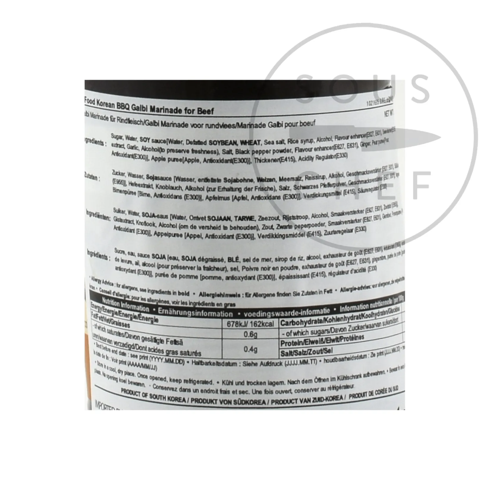 Hot Beef Bulgogi Marinade, 280g Ingredients Brands|Korean Ingredients