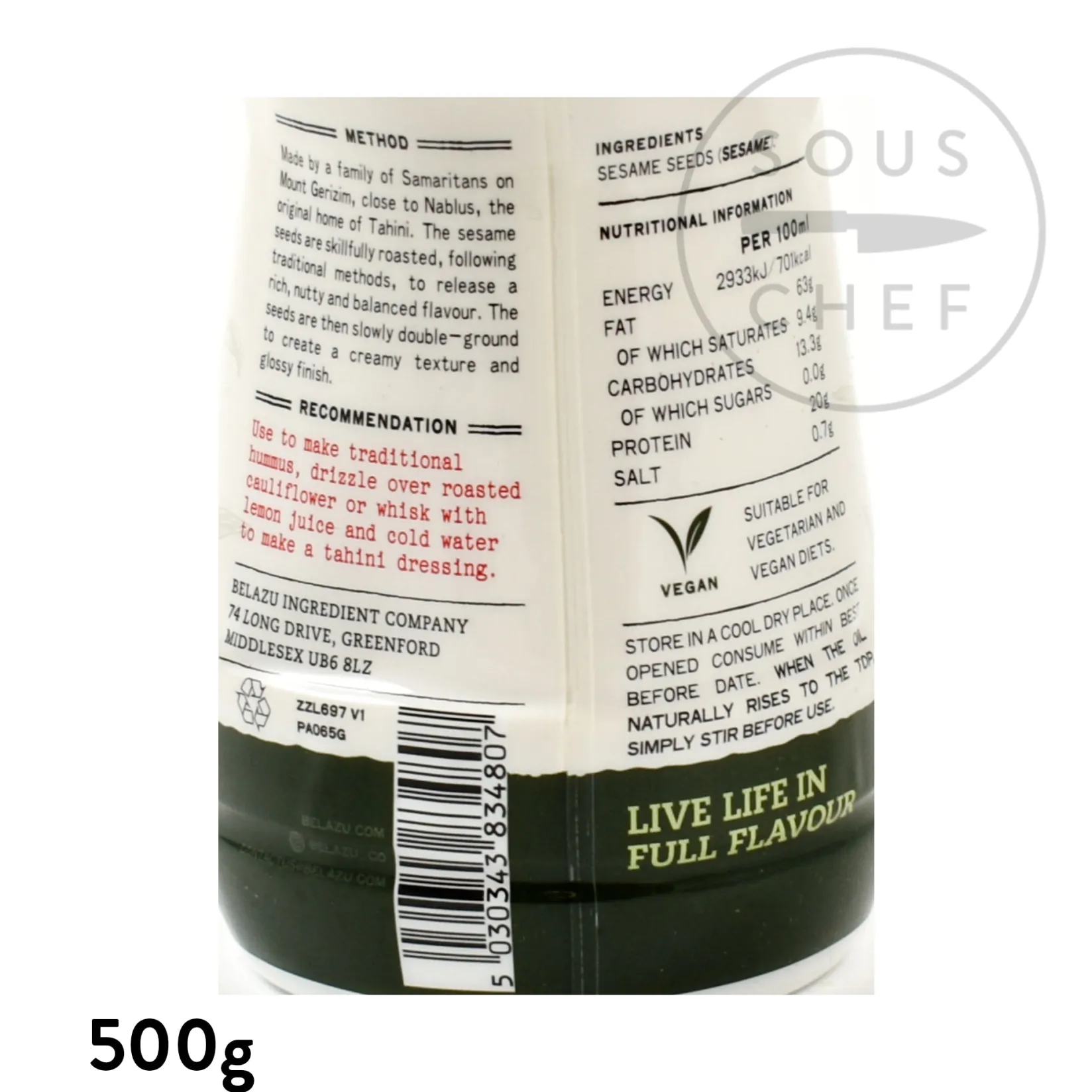 Outlet Nablus Tahini Middle Eastern Ingredients|Sauces & Condiments