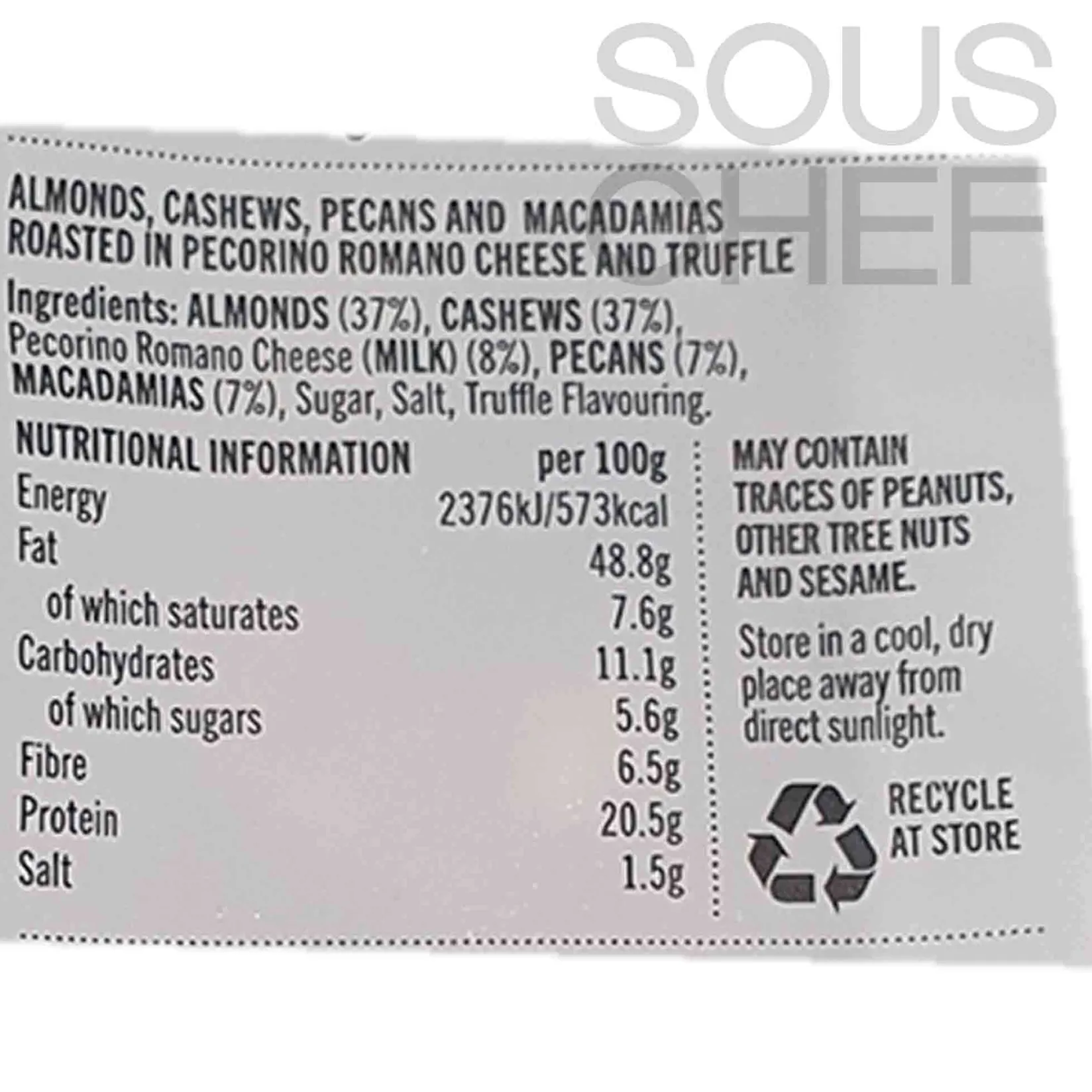 Outlet Truffle & Pecorino Nut Mix, 135g Ingredients Brands|Italian Ingredients