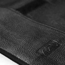 Online Black Buffalo Leather Knife Roll, 6 Slots Kitchen Knives