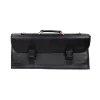 New Black Buffalo Leather Knife Bag, 11 Slots Kitchen Knives