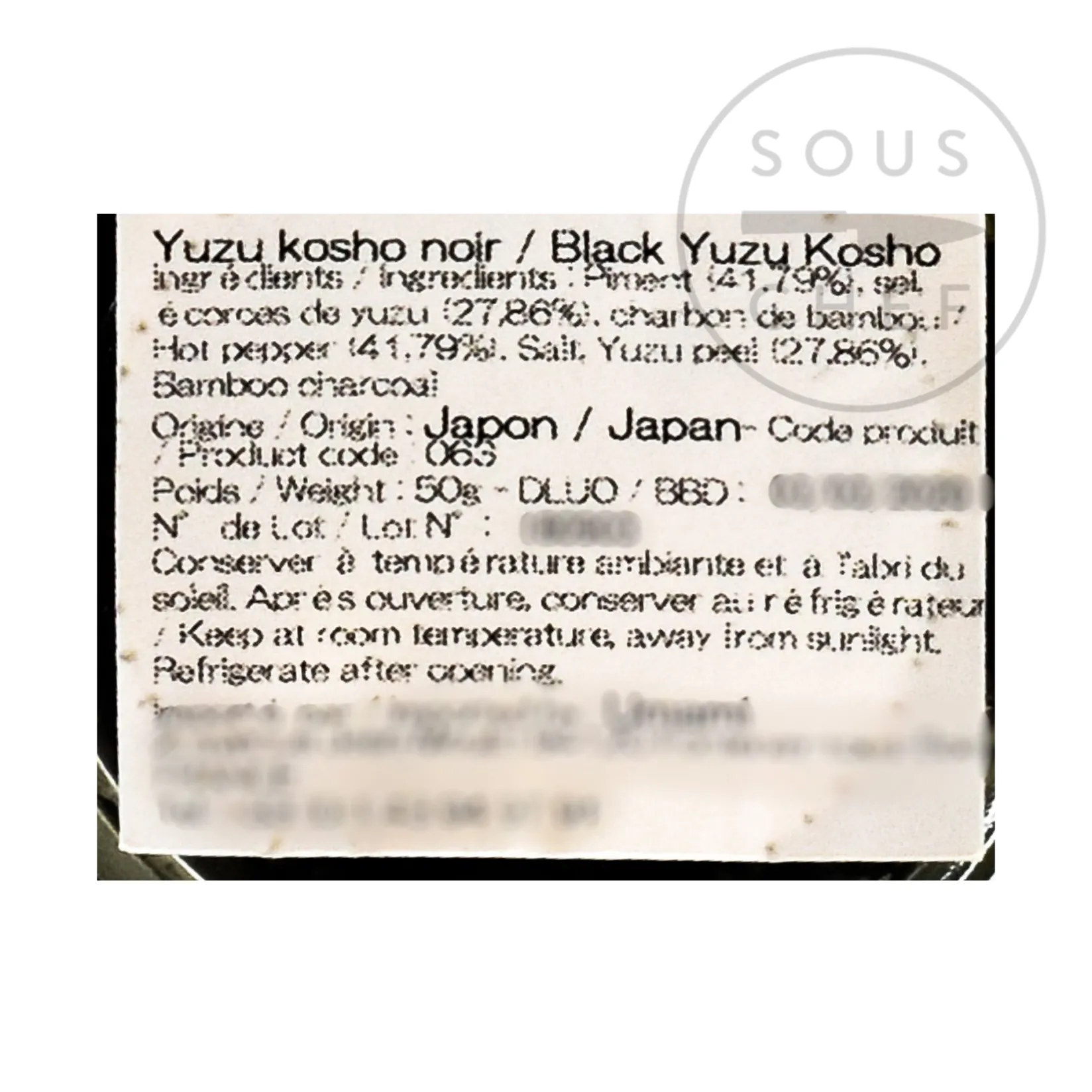 Discount Black Yuzu Kosho, 50g Ingredients Brands|Japanese Ingredients