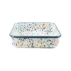Online Blue Dot Enamel Square Roasting & Serving Dish, 21cm Baking Supplies & Equipment