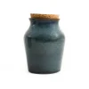Blue Glaze Salt Pot with Cork Lid Tableware Brands