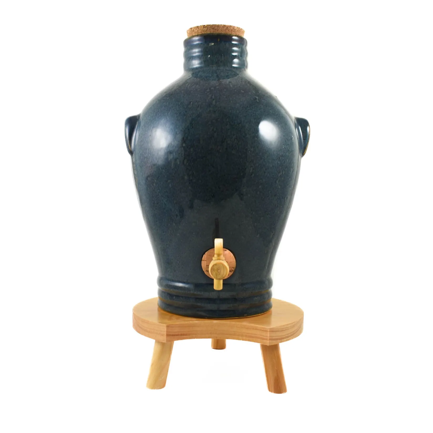 Clearance Blue Glaze Vinaigrier, 3L Pickling, Preserving & Fermenting Jars