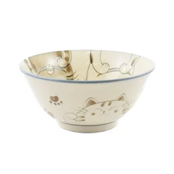 New Blue Lucky Cat Japanese Noodle Bowl, 15cm Tableware Brands|Japanese Ingredients