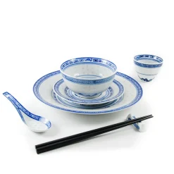 Best Blue Rice Pattern Chopstick Rest Chinese Ingredients|Tableware Brands