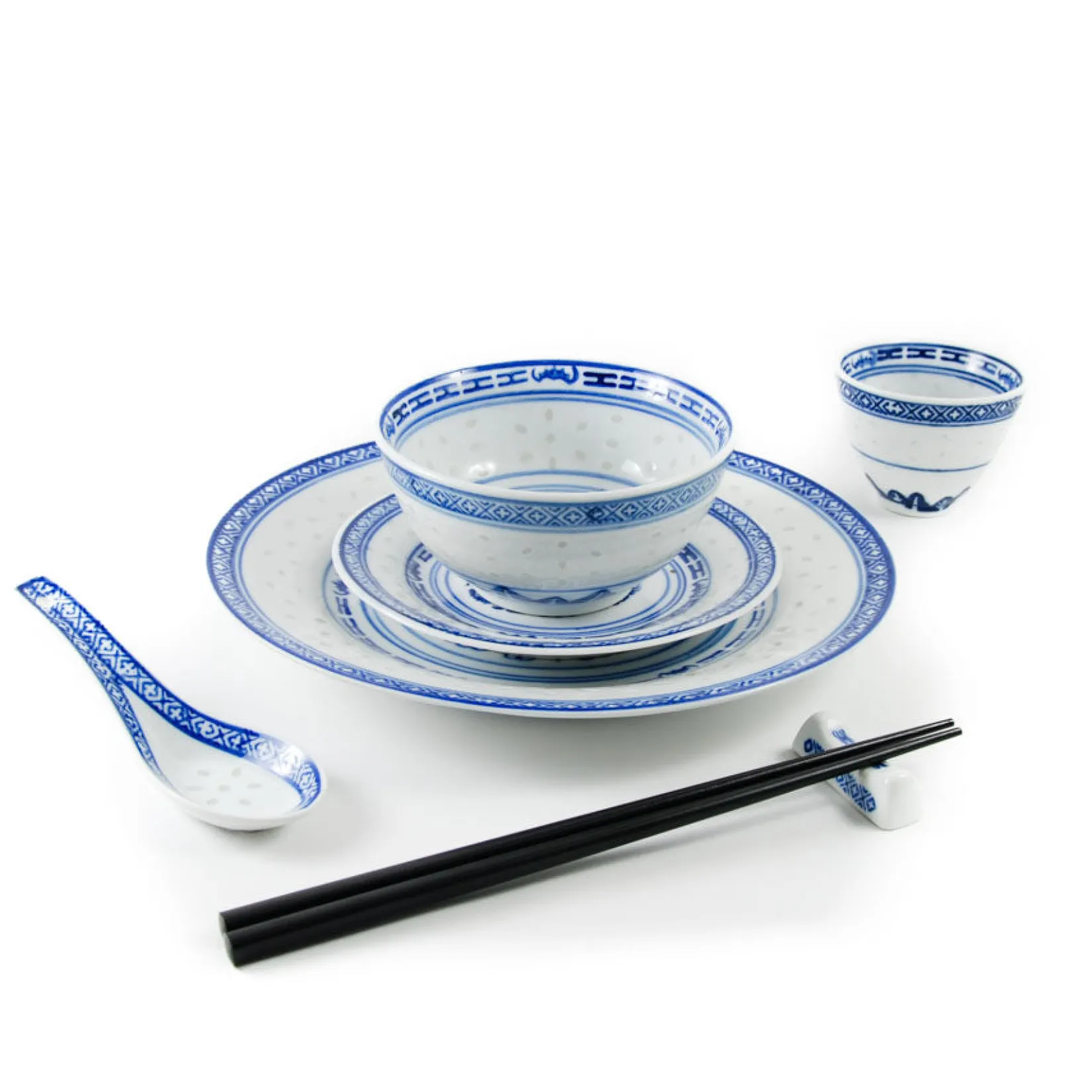 Hot Blue Rice Pattern Dinner Plate, 26cm Tableware Brands|Chinese Ingredients