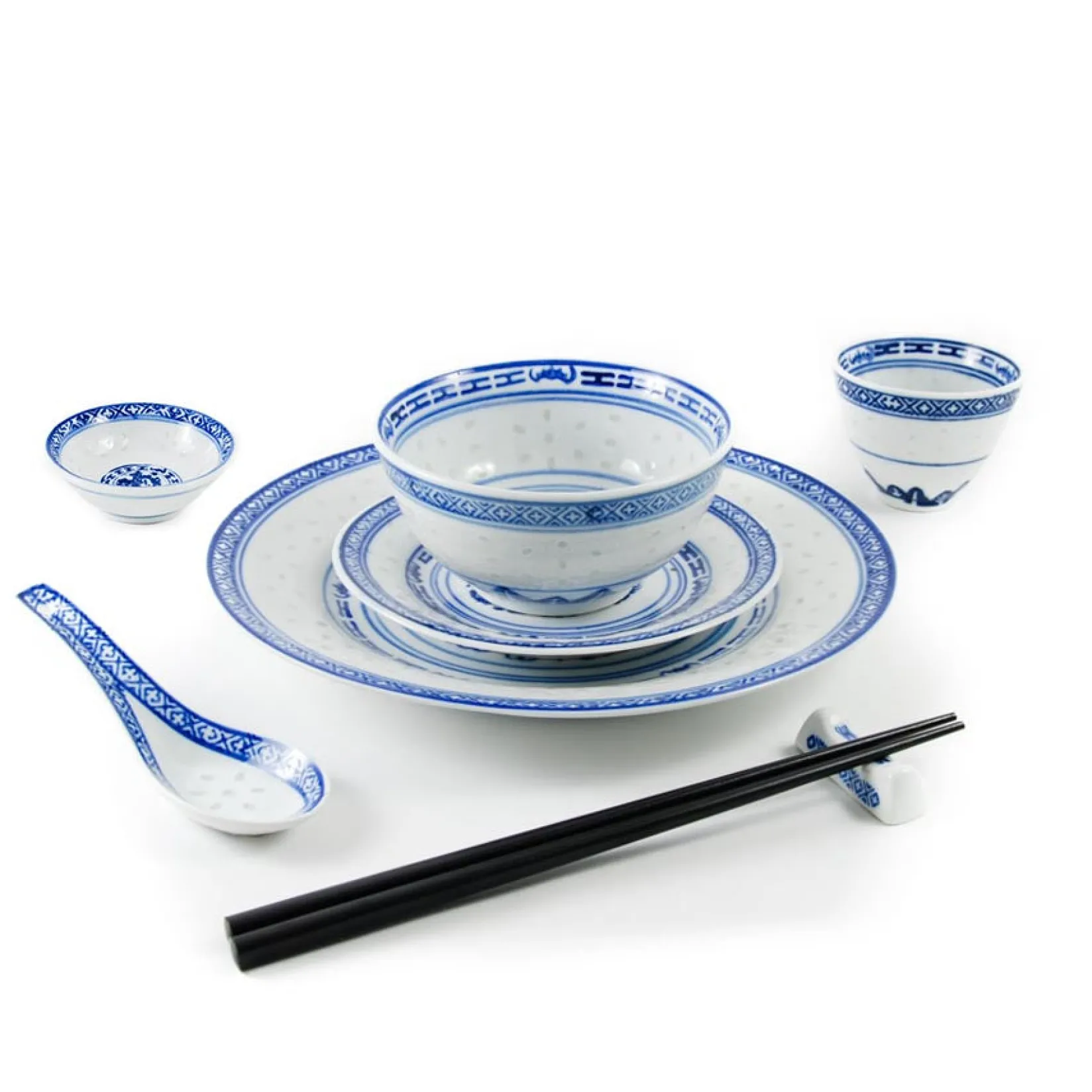 Clearance Blue Rice Pattern Sauce Dish, 7 cm Tableware Brands|Chinese Ingredients