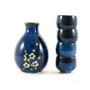 Clearance Blue Sakura Sake Set Japanese Ingredients|Japanese Tableware