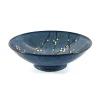 Outlet Blue Sakura Shallow Bowl, 24.5cm Japanese Ingredients|Japanese Tableware