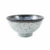 Hot Blue Wave Large Rice Bowl, 15.5cm Japanese Ingredients|Japanese Tableware
