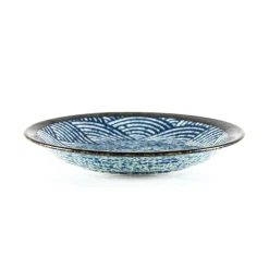 Online Blue Wave Medium Plate, 22cm Tableware Brands|Japanese Ingredients