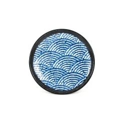 Clearance Blue Wave Side Plate Japanese Ingredients|Plates