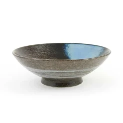 Outlet Blue-Black Glaze Bowl, 24cm Tableware Brands|Japanese Ingredients