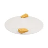 White Cheese Tray with Yellow Cheese Table Setting|Serveware