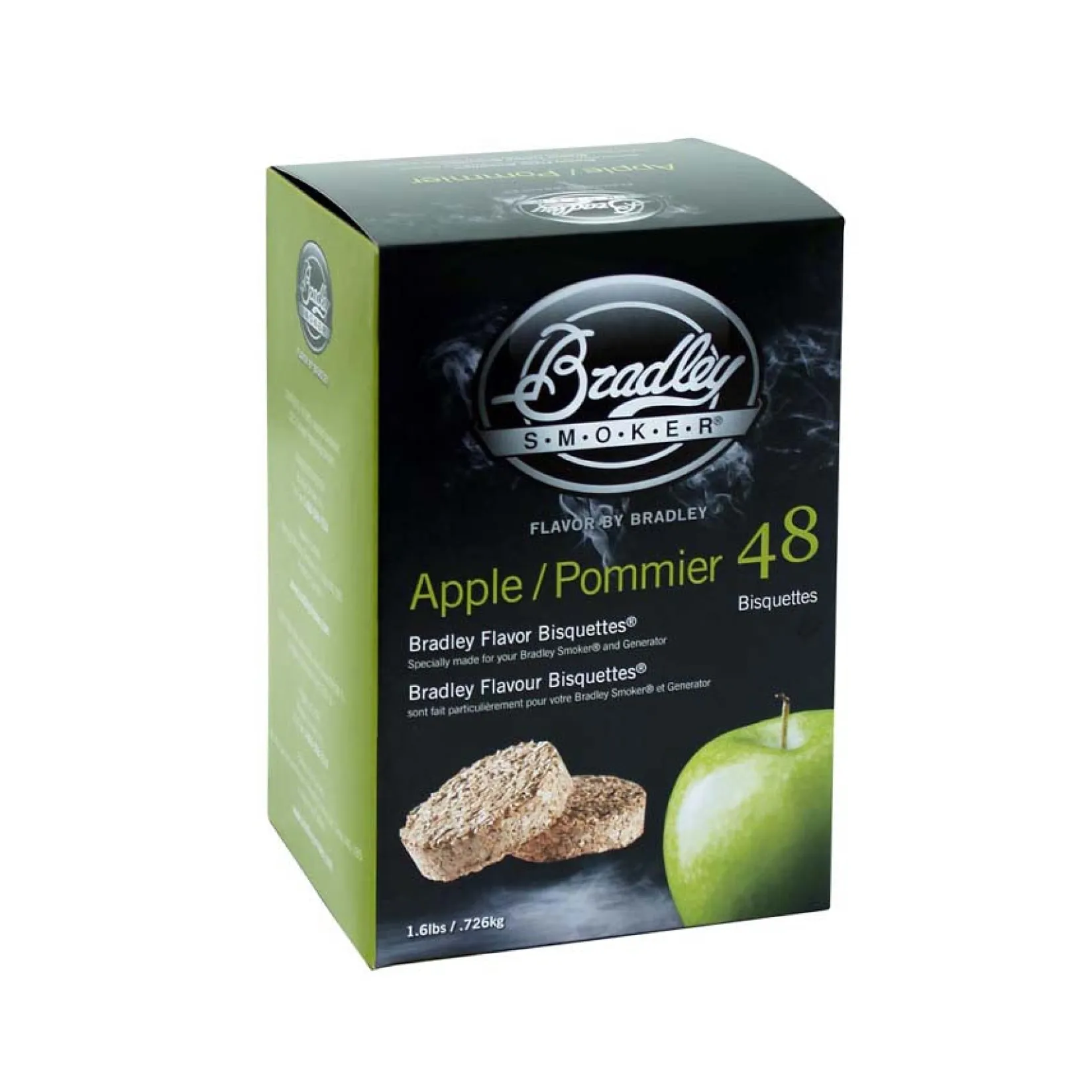 Outlet Bradley Apple Bisquettes, Pack of 48 American Ingredients|Food Smokers