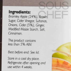 Online Bramley Apple Chutney with Cider, 1.25kg Ingredients Brands|Sauces & Condiments