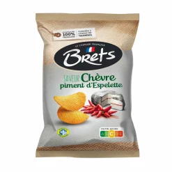 New Bret's Goat Cheese & Espelette Pepper Crisps, 125g Ingredients Brands|Snacks