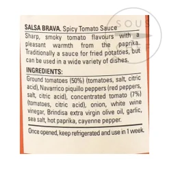 Discount Salsa Brava, Spicy Tomato Sauce 315g Ingredients Brands|Spanish Ingredients