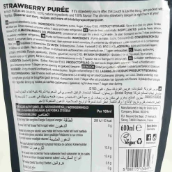 Discount Strawberry Puree, 600ml Ingredients Brands|Drinks