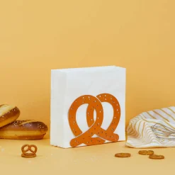 Clearance Brown Pretzel Metal Napkin Holder Tableware Brands