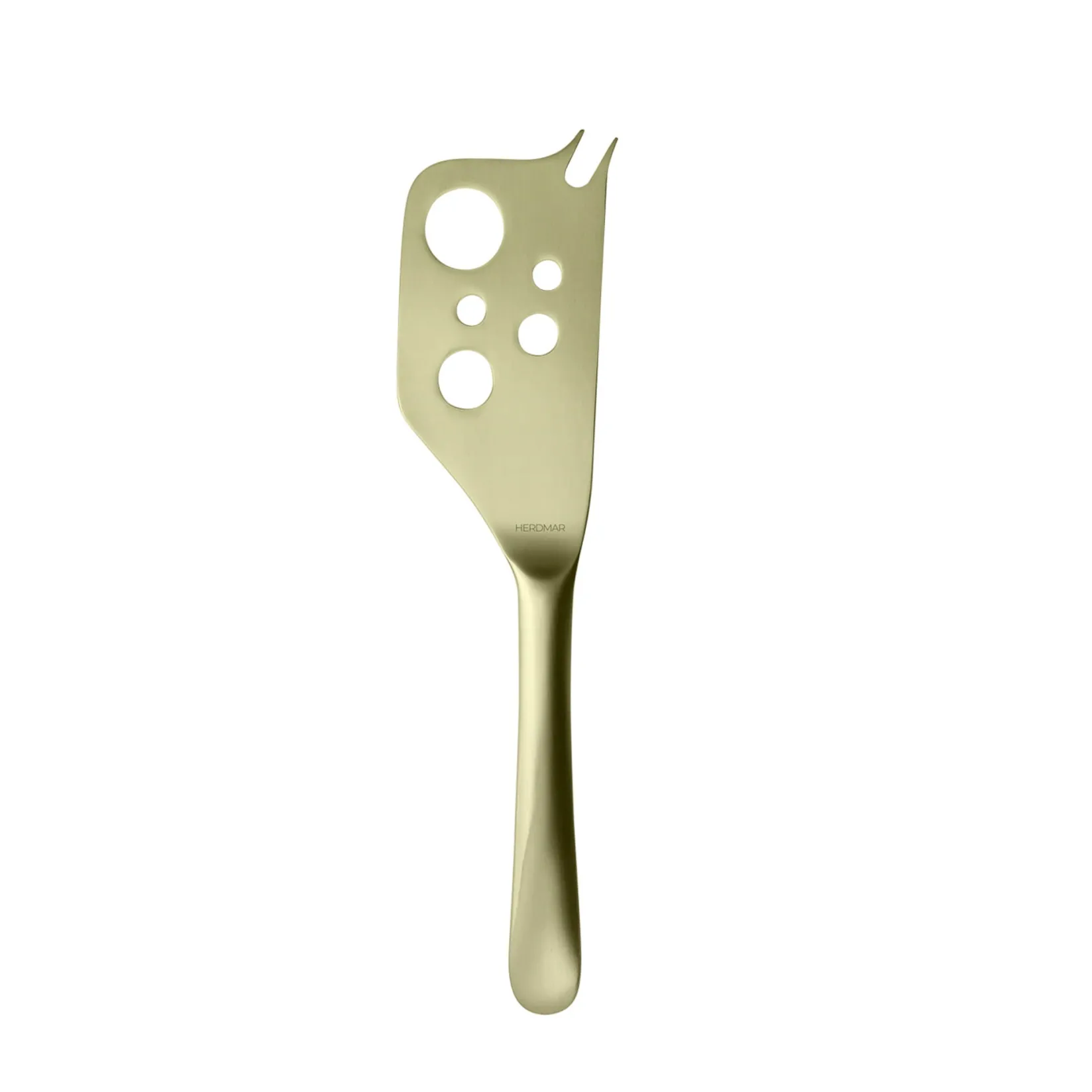 Best Brushed Champagne Gold Semi-Soft Cheese Knife Cutlery|Tableware Brands