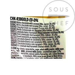 Outlet Caramel Chocolate Couverture, 400g Ingredients Brands|French Ingredients