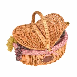 Sale Campagne Red Gingham Empty Picnic Basket Tableware Brands|Picnicware
