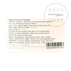 Best Candied Yuzu Peel, 30g Ingredients Brands|Japanese Ingredients