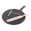 Hot Black Cast Iron Crepe Pan, 30cm Pots & Pans