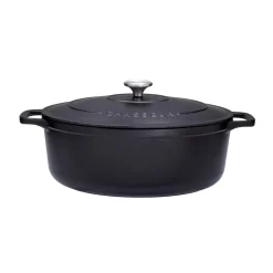 Discount Black Cast Iron Oval Dutch Oven, 29cm Pots & Pans