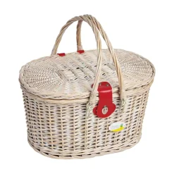 Cheverny Cherry Print Picnic Basket, 4 Person Tableware Brands|Picnicware
