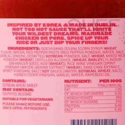 Hot Korean Hot Sauce, 350g Ingredients Brands|Sauces & Condiments