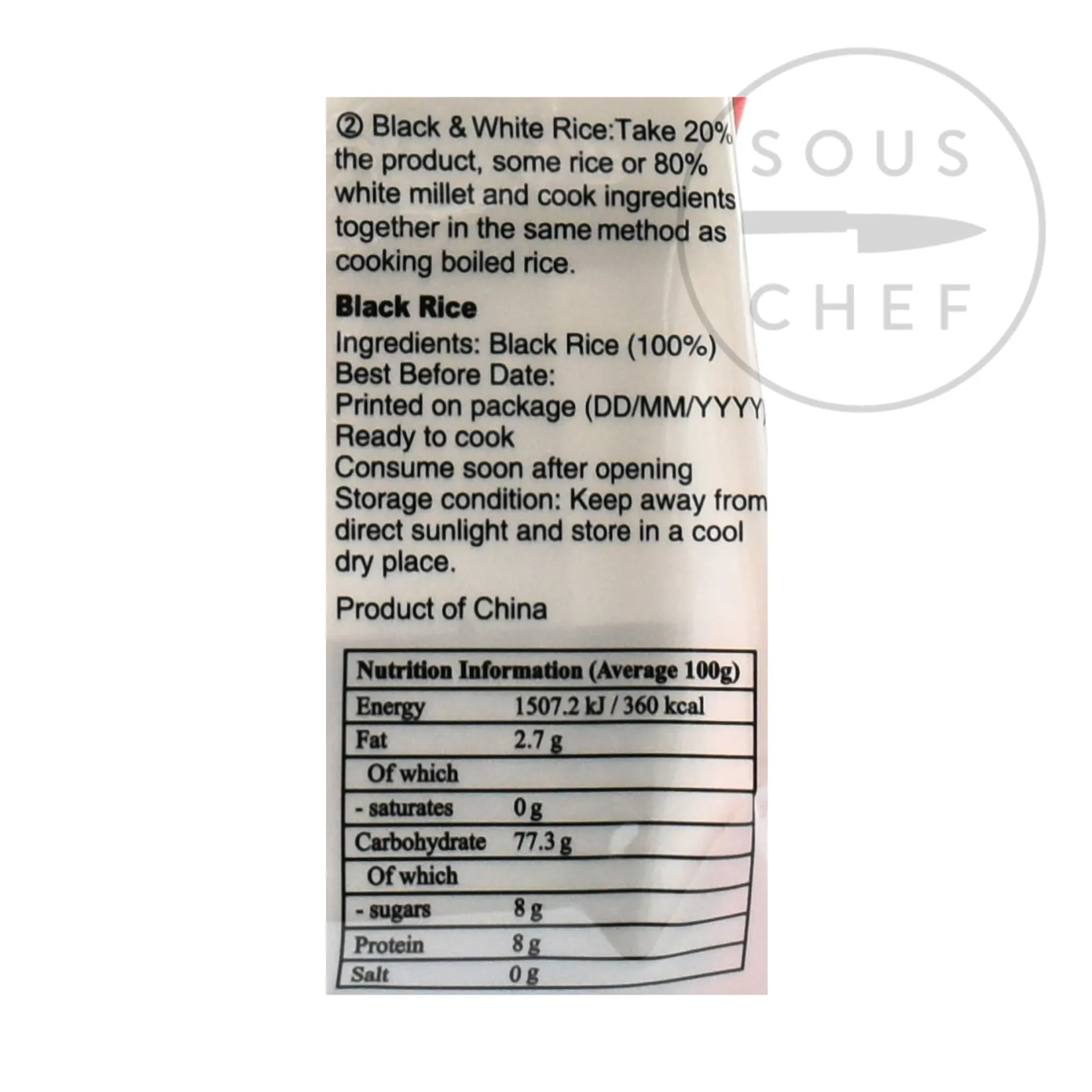 Chinese Black Rice, 454g Ingredients Brands|Chinese Ingredients