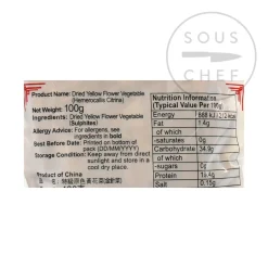 Online Chinese Lily Flower - Yellow Flower Vegetable, 100g Ingredients Brands|Chinese Ingredients