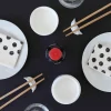 Clearance Chopstick Rest & Soy Sauce Dish Set - Gyoza & Steamer Design Japanese Ingredients|Tableware Brands