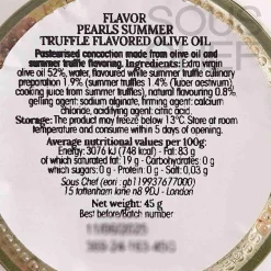 New Extra Virgin Olive Oil & Summer Truffle Pearls, 45g Ingredients Brands|French Ingredients