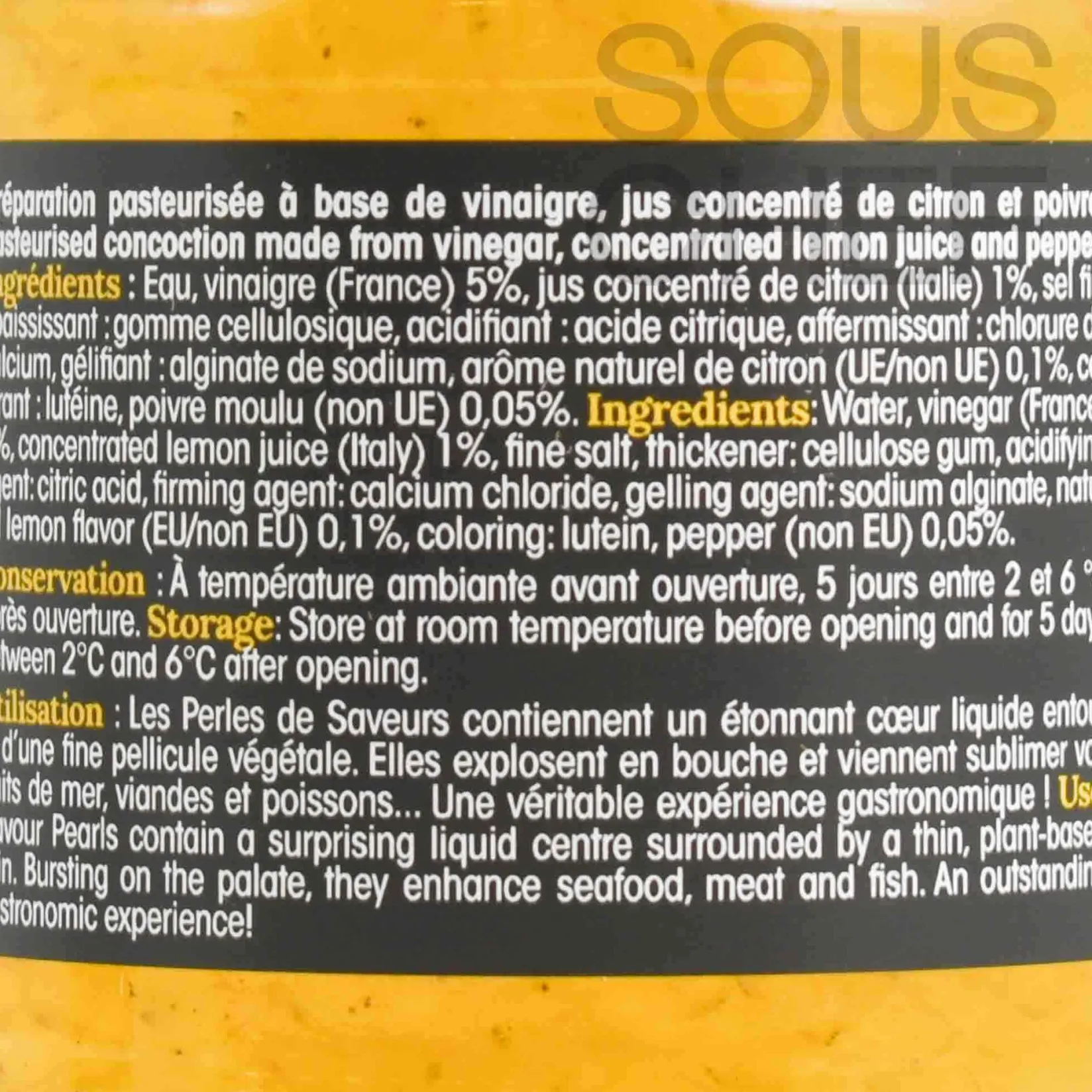 Hot Lemon & Pepper Flavour Pearls French Ingredients|Baking Ingredients