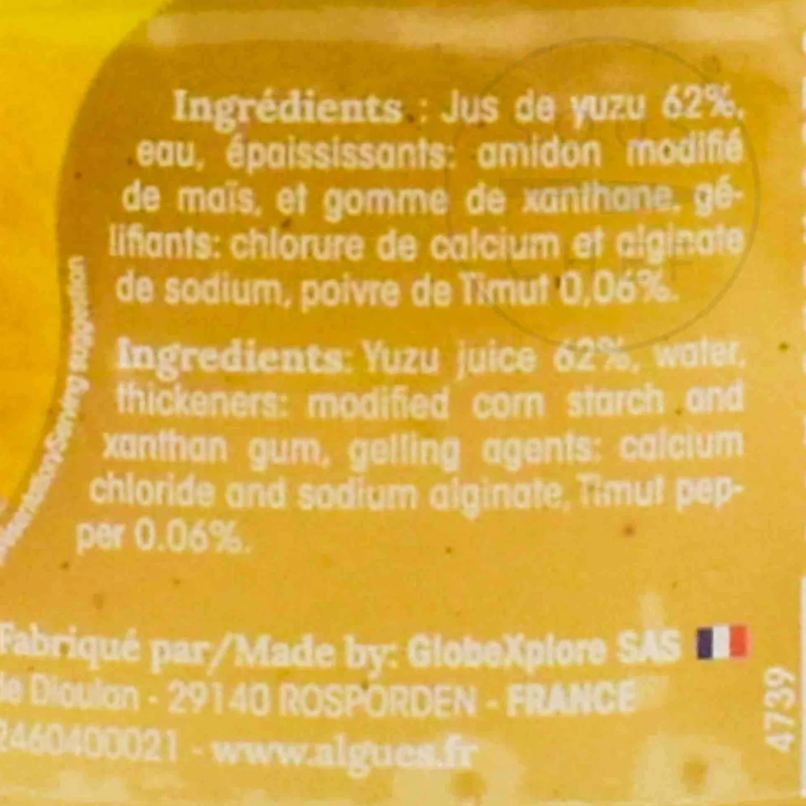 Online Yuzu & Timut Pepper Spheres, 250g Ingredients Brands|French Ingredients